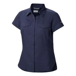 Columbia Silver Ridge Lite Damen Hemd Kurzarm Dunkelblau