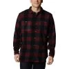 Columbia Flare Gun Fleece Over Hemd Schwarz/granatrot -Columbia Shop cl 1866624 521 001