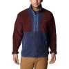 Columbia Back Bowl Full Zip Fleecejacke Granatrot/marineblau