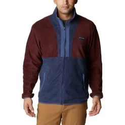 Columbia Back Bowl Full Zip Fleecejacke Granatrot/marineblau