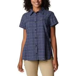 Columbia Silver Ridge Novelty Kurzarmhemd Dunkelblau