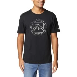 Columbia Rapid Ridge Graphic T-Shirt Schwarz/Design Weiß