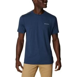 Columbia Tech Trail Crew Neck T-Shirt Marineblau