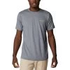 Columbia Tech Trail Graphic T-Shirt Grau/Logo Gelb -Columbia Shop cl 1930802 023 001