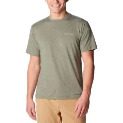 Columbia Tech Trail Graphic T-Shirt Khaki/gesprenkelt