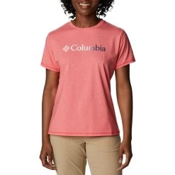 Columbia Sun Trek Graphic Damen T-Shirt Pink