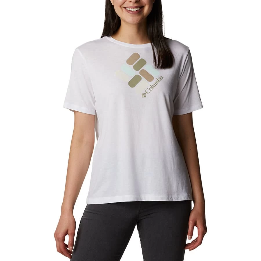 Columbia Bluebird Day Damen T-Shirt Weiß 3 Columbia Bluebird Day Damen T-Shirt Weiß