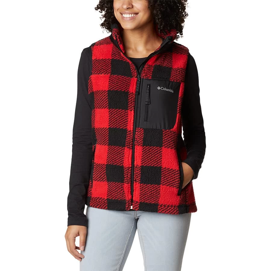 Columbia West Band Damen Weste Rot/schwarz 3 Columbia West Band Damen Weste Rot/schwarz