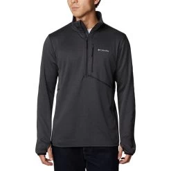 Columbia Park View Half Zip Fleecepullover Schwarz