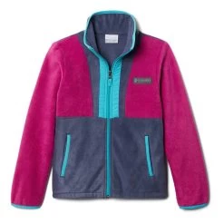 Columbia Back Bowl Full Zip Kinder Fleecejacke Fuchsia