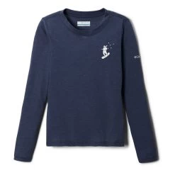 Columbia Hazeldel Hill Kinder Langarmshirt Marineblau
