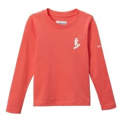 Columbia Hazeldel Hill Kinder Langarmshirt Rosa-rot