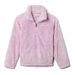 Columbia Fire Side II Sherpa Half Zip Kinder Fleecepullover Helllila