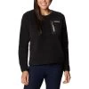 Columbia West Bend Crew Damen Fleecepullover Schwarz