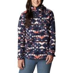 Columbia Sweater Weather Hooded Damen Hoodie Marineblau/rosa