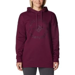Columbia Trek Oversized Damen Kapuzenpullover Dunkelviolett