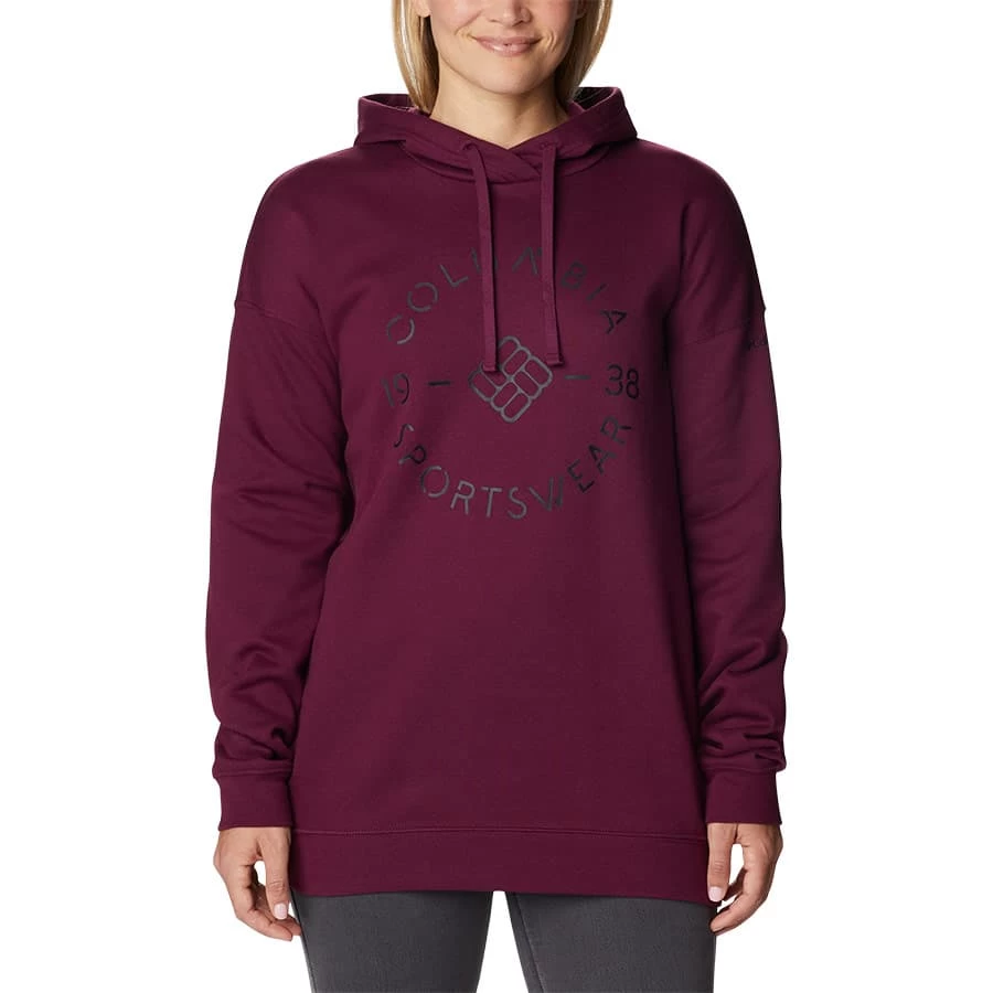 Columbia Trek Oversized Damen Kapuzenpullover Dunkelviolett 3 Columbia Trek Oversized Damen Kapuzenpullover Dunkelviolett