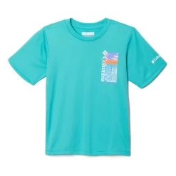 Columbia Grizzly Ridge Graphic Kinder T-Shirt Türkis