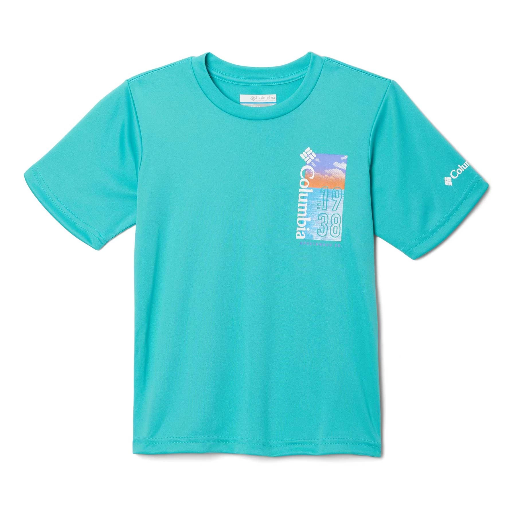 Columbia Grizzly Ridge Graphic Kinder T-Shirt Türkis 3 Columbia Grizzly Ridge Graphic Kinder T-Shirt Türkis