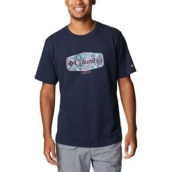 Columbia Thistletown Hills Graphic T-Shirt Dunkelblau