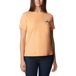 Columbia Sun Trek Graphic II Damen T-Shirt Pfirsichfarben