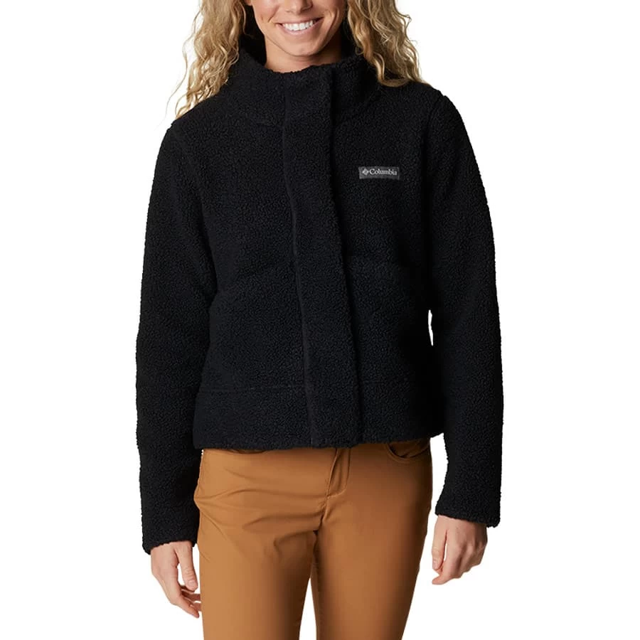 Columbia Panorama Snap Fleece Damen Fleecepullover Schwarz 3 Columbia Panorama Snap Fleece Damen Fleecepullover Schwarz