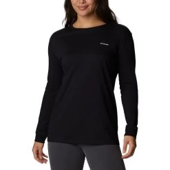 Columbia North Cascades Back Graphic Damen Langarmshirt Schwarz