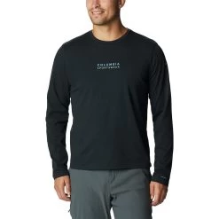 Columbia CSC Alpine Way II Langarmshirt Schwarz/Logo Weiß