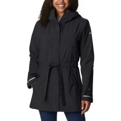 Columbia Here And There Trench II Damen Kapuzenjacke Schwarz