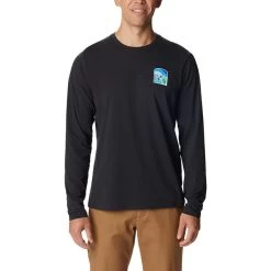 Columbia Sun Trek EU Graphic Langarmshirt Schwarz