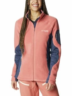 Columbia Women Red Full Sleeve Titan Pass 2.0 II Fleece