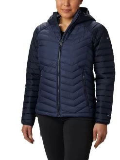 Columbia Women Blue Powder Lite Hooded Jacket