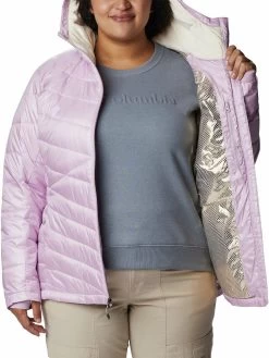 Columbia Women Purple Full Sleeve Joy Peak Hooded Jacket -Columbia Shop e0b7834WR7102 572 4