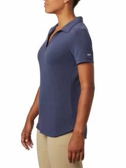 Columbia Women Blue Eshort Sleeveential Elements Polo -Columbia Shop e5ddae3AK1391 466 3