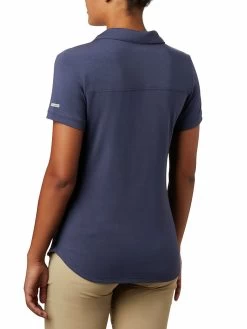 Columbia Women Blue Eshort Sleeveential Elements Polo -Columbia Shop e5ddae3AK1391 466 4
