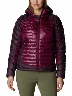 Columbia Women Red Full Sleeve Labyrinth Loop Hooded Jacket