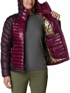 Columbia Women Red Full Sleeve Labyrinth Loop Hooded Jacket -Columbia Shop e6a9834WR4228 616 4