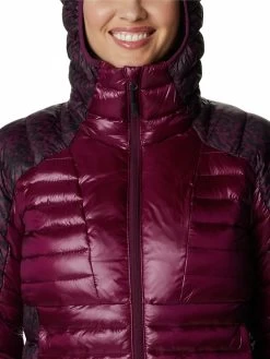 Columbia Women Red Full Sleeve Labyrinth Loop Hooded Jacket -Columbia Shop e6a9834WR4228 616 6