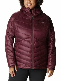 Columbia Women Red Full Sleeve Joy Peak Hooded Jacket