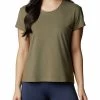 Columbia Women Green Sun Trek Short Sleeve T-Shirt -Columbia Shop ee29ae3AL2968 397 1