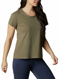 Columbia Women Green Sun Trek Short Sleeve T-Shirt -Columbia Shop ee29ae3AL2968 397 3