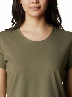 Columbia Women Green Sun Trek Short Sleeve T-Shirt -Columbia Shop ee29ae3AL2968 397 5