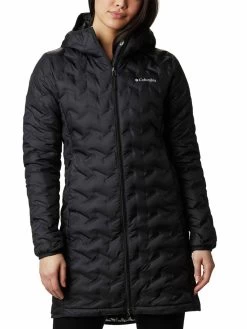 Columbia Women Black Delta Ridge Long Down Jacket