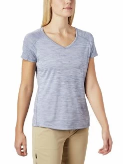 Columbia Womens Purple Polyester Short Sleeve Zero Top -Columbia Shop f3c6e04AL6914 556 2