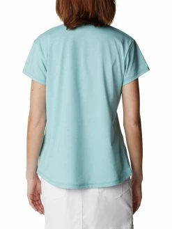 Columbia Womens Blue Blended Short Sleeve Sun Trek Ss Top -Columbia Shop f3c6e04AR2968 363 4