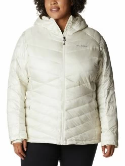 Columbia Women White Full Sleeve Joy Peak Hooded Jacket